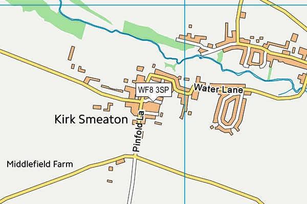 WF8 3SP map - OS VectorMap District (Ordnance Survey)