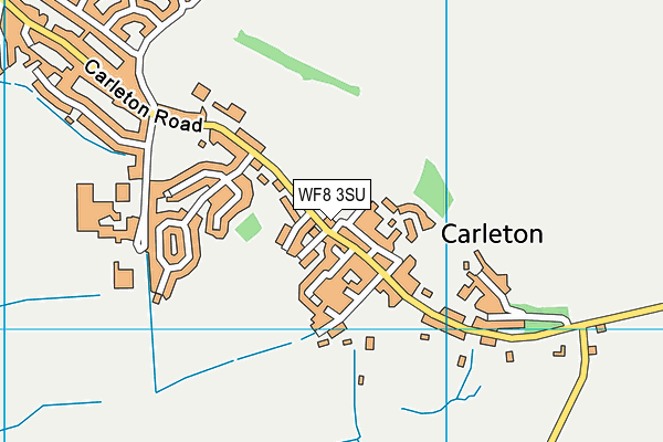 WF8 3SU map - OS VectorMap District (Ordnance Survey)