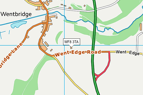 WF8 3TA map - OS VectorMap District (Ordnance Survey)