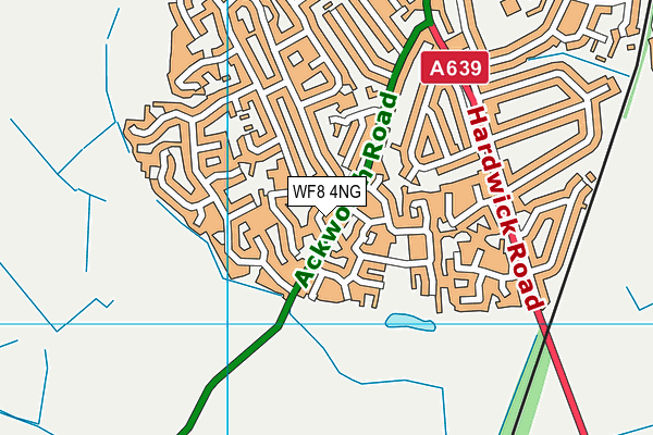 WF8 4NG map - OS VectorMap District (Ordnance Survey)