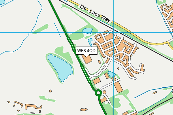 Aspire@thepark map (WF8 4QD) - OS VectorMap District (Ordnance Survey)