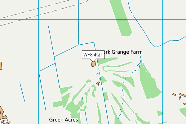 WF8 4QT map - OS VectorMap District (Ordnance Survey)