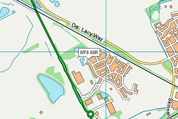 WF8 4SR map - OS VectorMap District (Ordnance Survey)