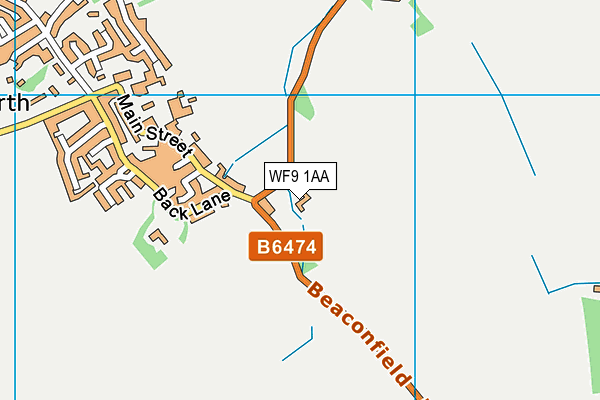 WF9 1AA map - OS VectorMap District (Ordnance Survey)