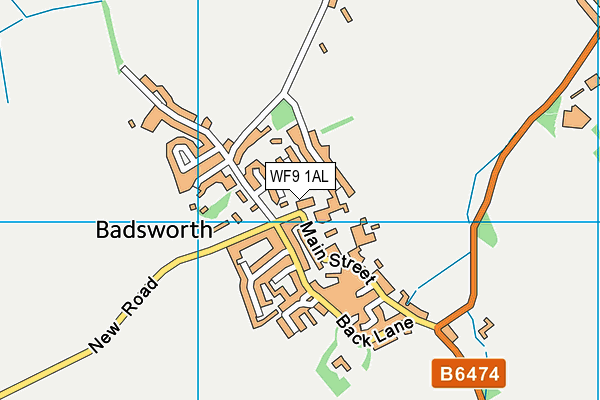 WF9 1AL map - OS VectorMap District (Ordnance Survey)