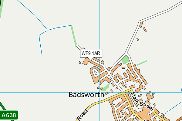 WF9 1AR map - OS VectorMap District (Ordnance Survey)