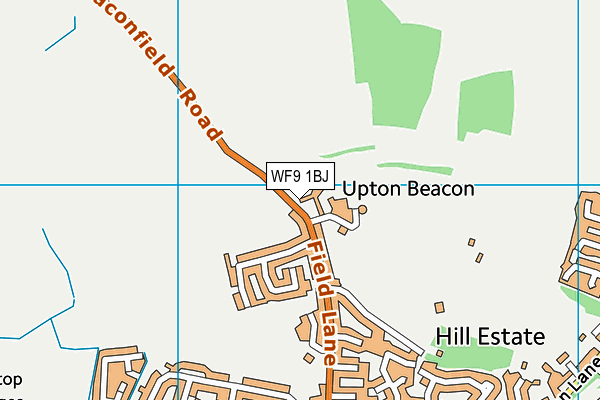 WF9 1BJ map - OS VectorMap District (Ordnance Survey)