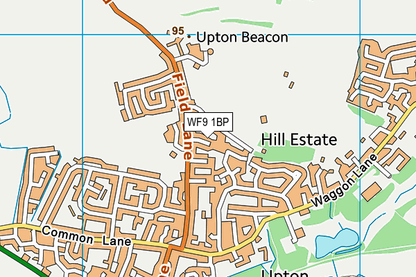 WF9 1BP map - OS VectorMap District (Ordnance Survey)