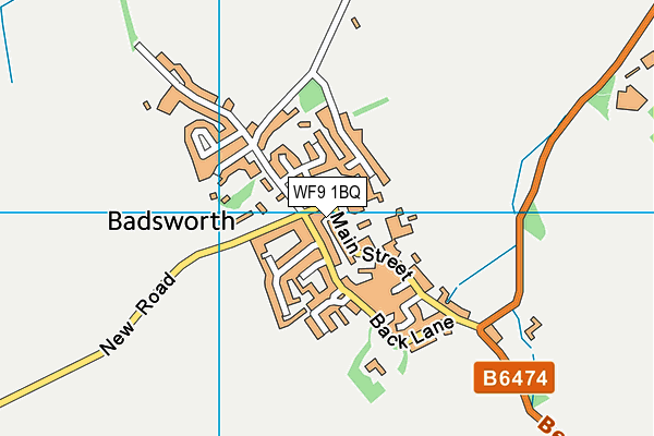 WF9 1BQ map - OS VectorMap District (Ordnance Survey)