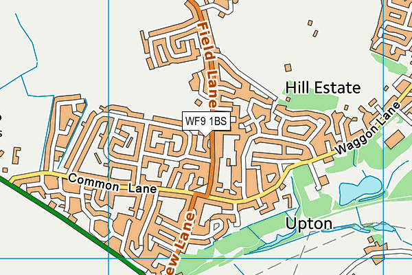 WF9 1BS map - OS VectorMap District (Ordnance Survey)