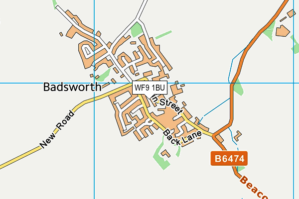 WF9 1BU map - OS VectorMap District (Ordnance Survey)