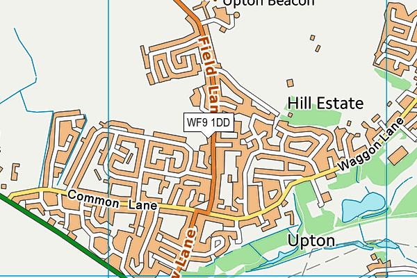 WF9 1DD map - OS VectorMap District (Ordnance Survey)