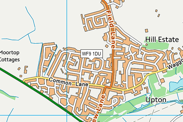 WF9 1DU map - OS VectorMap District (Ordnance Survey)