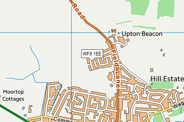 WF9 1EE map - OS VectorMap District (Ordnance Survey)