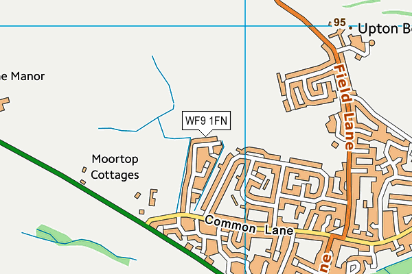 WF9 1FN map - OS VectorMap District (Ordnance Survey)