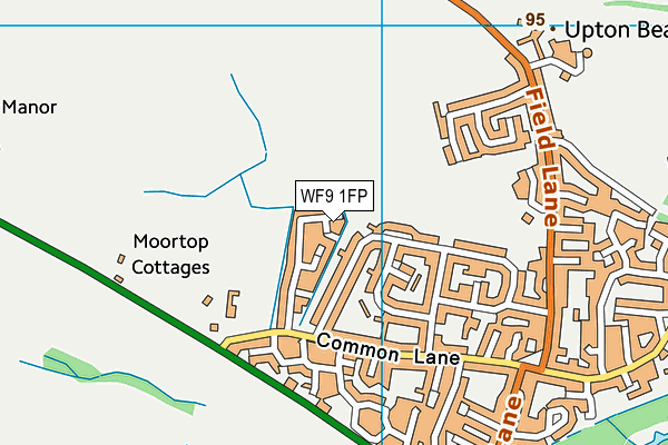 WF9 1FP map - OS VectorMap District (Ordnance Survey)