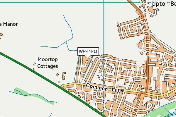 WF9 1FQ map - OS VectorMap District (Ordnance Survey)