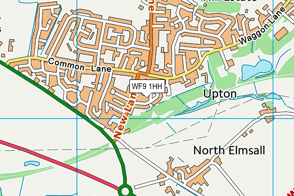 WF9 1HH map - OS VectorMap District (Ordnance Survey)