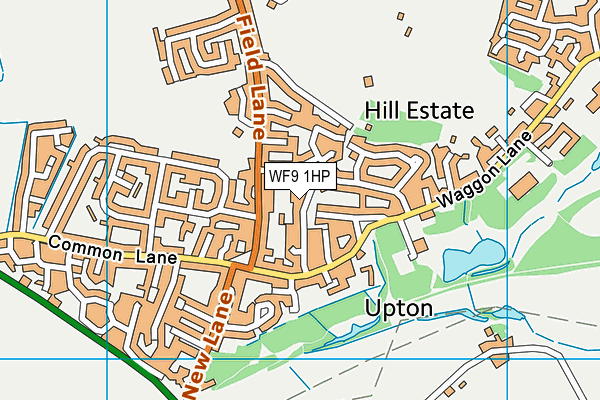 WF9 1HP map - OS VectorMap District (Ordnance Survey)