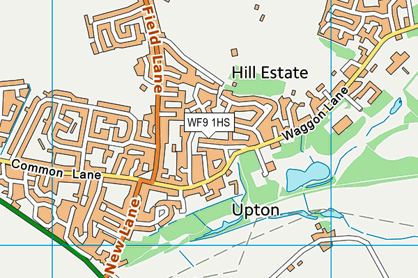 WF9 1HS map - OS VectorMap District (Ordnance Survey)