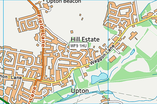 WF9 1HU map - OS VectorMap District (Ordnance Survey)