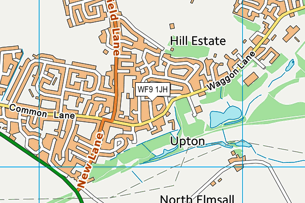 WF9 1JH map - OS VectorMap District (Ordnance Survey)