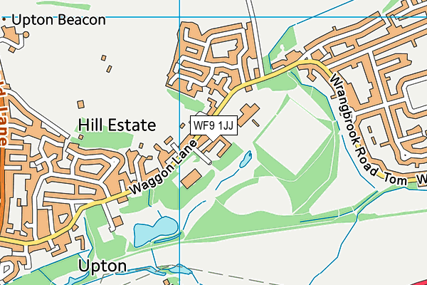 WF9 1JJ map - OS VectorMap District (Ordnance Survey)