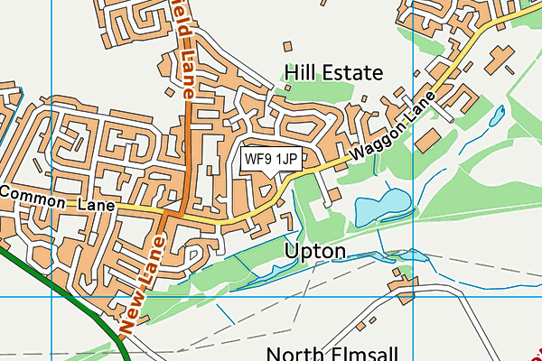 WF9 1JP map - OS VectorMap District (Ordnance Survey)