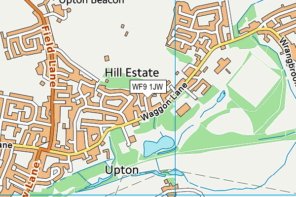 WF9 1JW map - OS VectorMap District (Ordnance Survey)