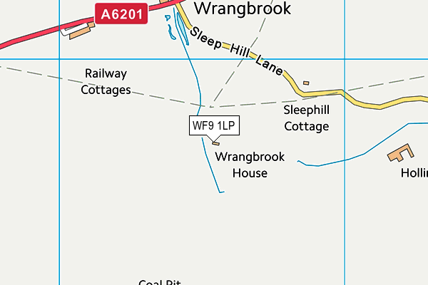 WF9 1LP map - OS VectorMap District (Ordnance Survey)