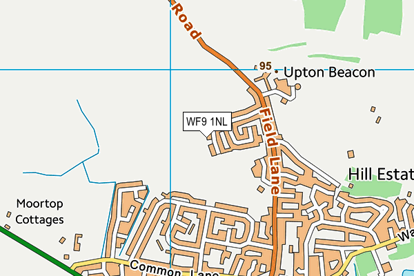 WF9 1NL map - OS VectorMap District (Ordnance Survey)