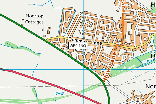 WF9 1NQ map - OS VectorMap District (Ordnance Survey)