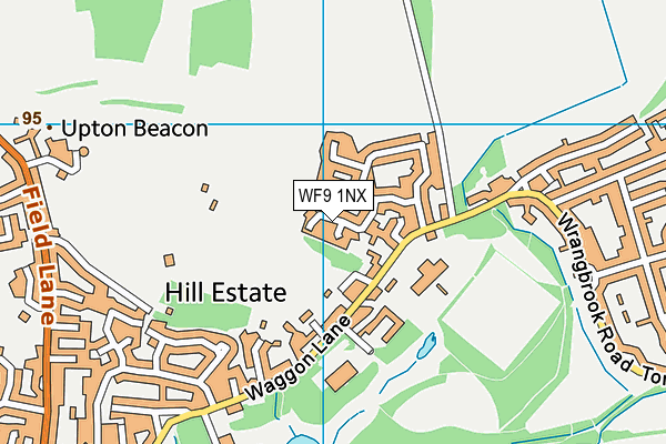 WF9 1NX map - OS VectorMap District (Ordnance Survey)