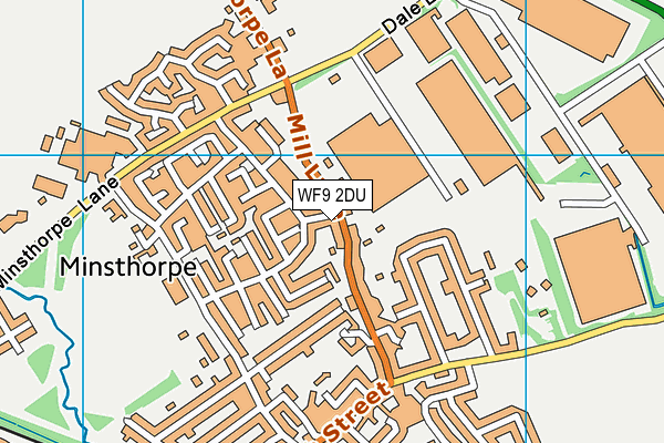 WF9 2DU map - OS VectorMap District (Ordnance Survey)