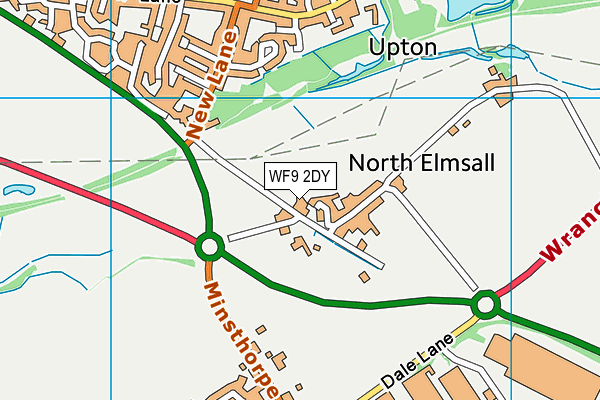 WF9 2DY map - OS VectorMap District (Ordnance Survey)