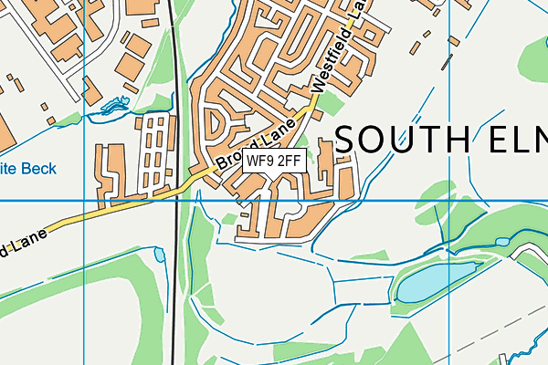 WF9 2FF map - OS VectorMap District (Ordnance Survey)