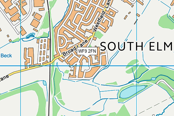 WF9 2FN map - OS VectorMap District (Ordnance Survey)