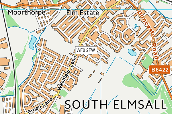 WF9 2FW map - OS VectorMap District (Ordnance Survey)