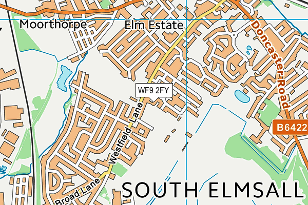 WF9 2FY map - OS VectorMap District (Ordnance Survey)