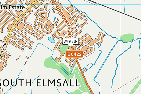 WF9 2JN map - OS VectorMap District (Ordnance Survey)