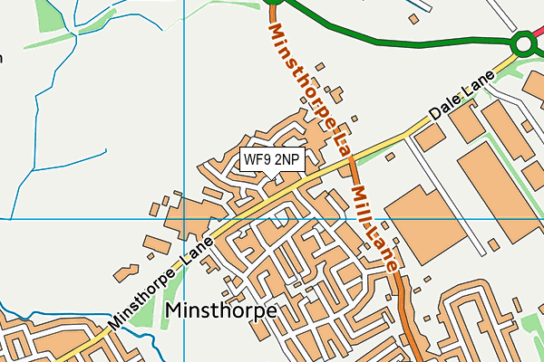 WF9 2NP map - OS VectorMap District (Ordnance Survey)