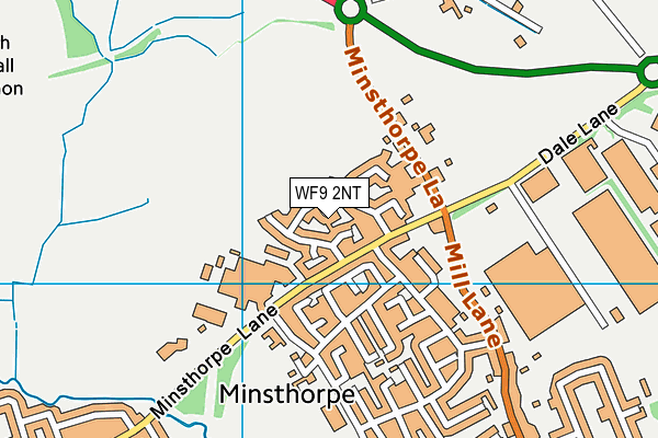 WF9 2NT map - OS VectorMap District (Ordnance Survey)