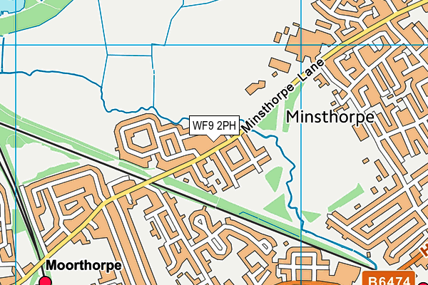 WF9 2PH map - OS VectorMap District (Ordnance Survey)
