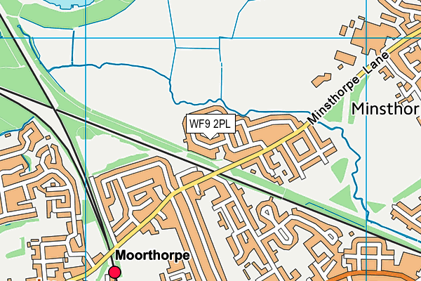 WF9 2PL map - OS VectorMap District (Ordnance Survey)