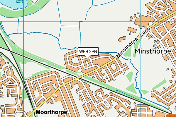 WF9 2PN map - OS VectorMap District (Ordnance Survey)