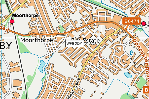 WF9 2QY map - OS VectorMap District (Ordnance Survey)