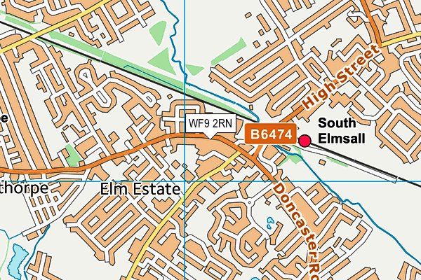 Map of SOUTH ELMSALL FLORIST LIMITED at district scale