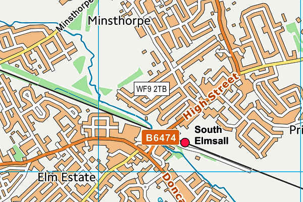 Minsthorpe Park map (WF9 2TB) - OS VectorMap District (Ordnance Survey)