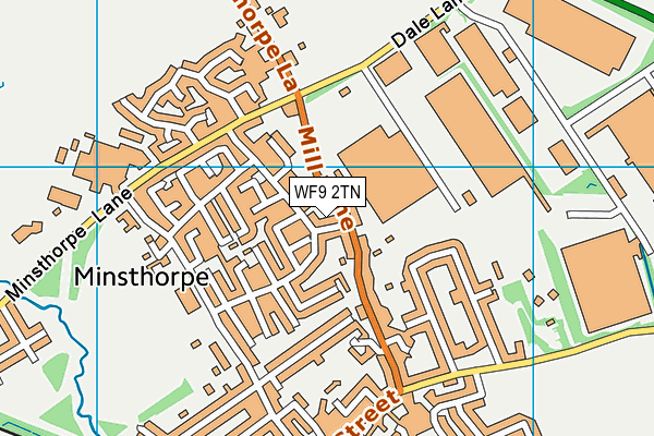 WF9 2TN map - OS VectorMap District (Ordnance Survey)