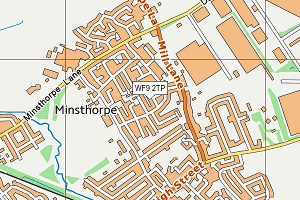 WF9 2TP map - OS VectorMap District (Ordnance Survey)